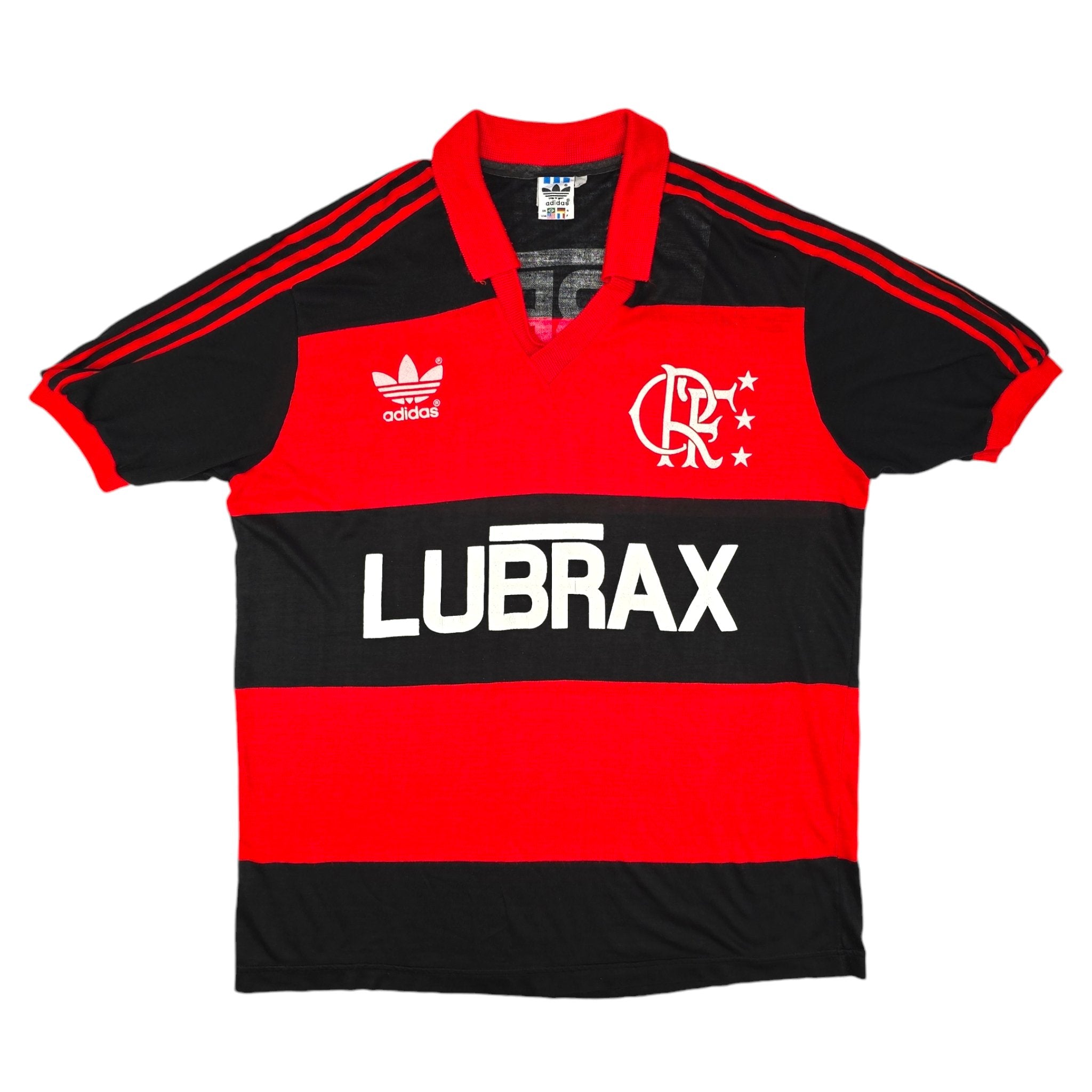 1987 90 Flamengo Home Football Shirt L Adidas 10 Zico – Football