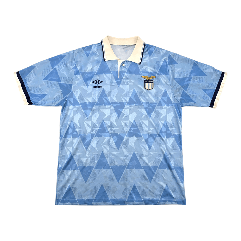 1989/91 Lazio Home Football Shirt (XL) Umbro – Football Finery