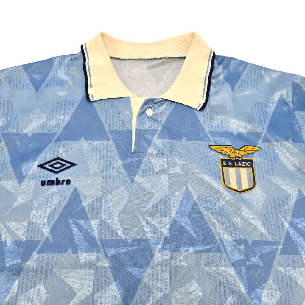 1989/91 Lazio Home Football Shirt (XL) Umbro – Football Finery