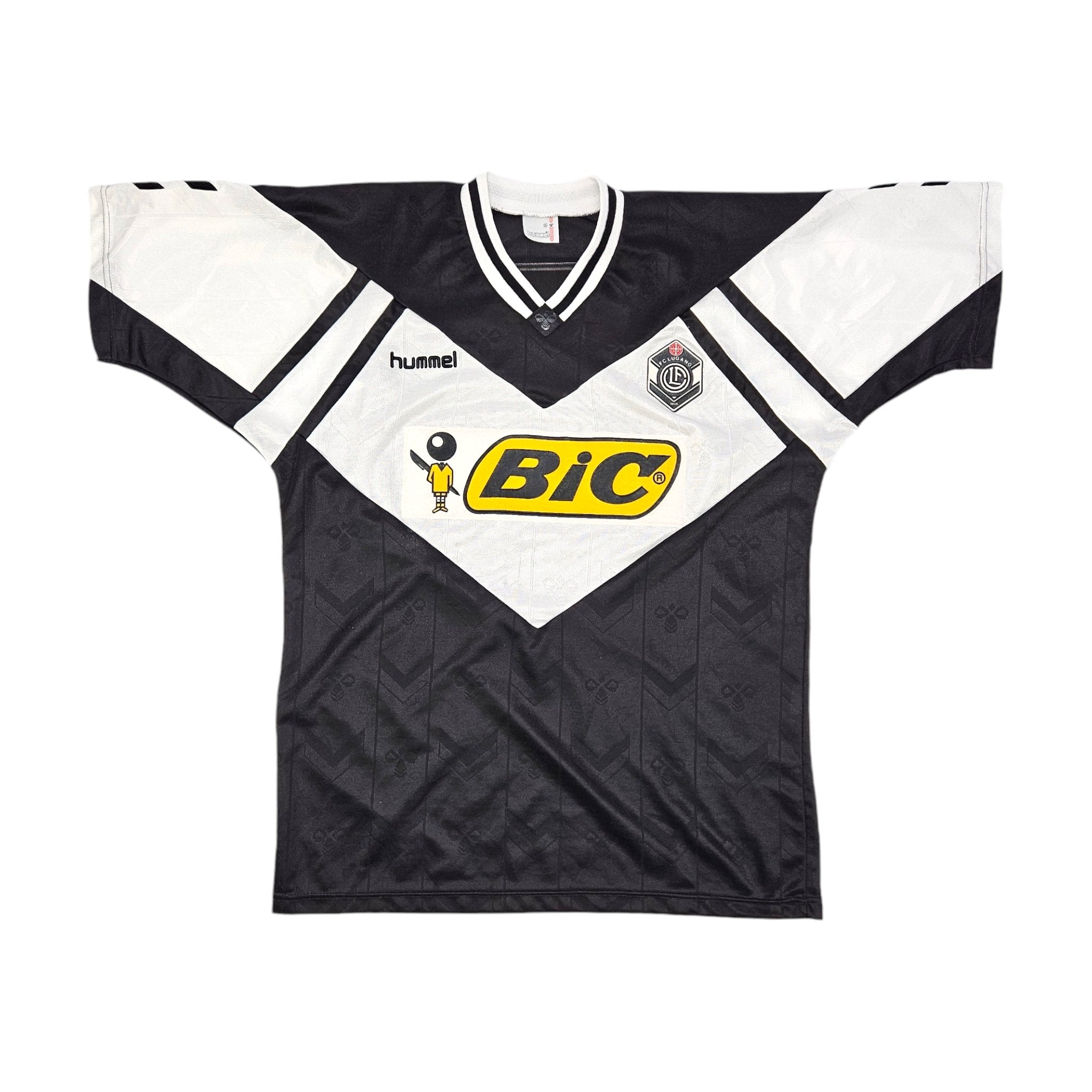 1990 92 Lugano Home Football Shirt XL Hummel – Football Finery