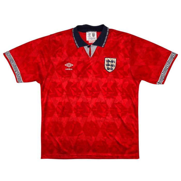 1990/93 England Away Football Shirt (L) Umbro - Football Finery - FF300123