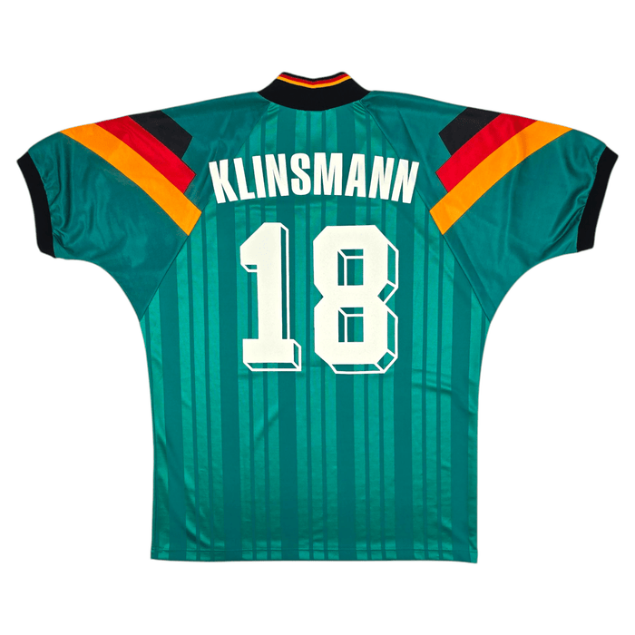 1992/94 Germany Away Football Shirt (L) Adidas 18 Klinsmann - Football Finery - FF301190