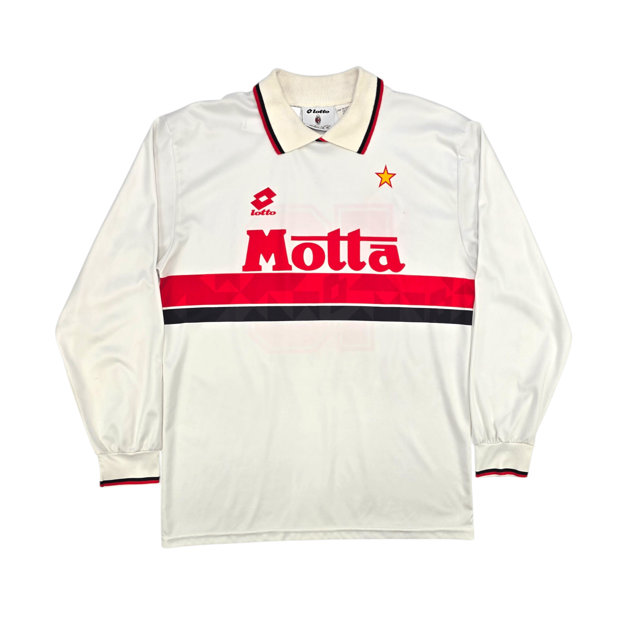 ウェア 93-94 lotto AC Milan  Kit 1993/94 AC Milan Away Football Shirt (M) Lotto #10 (Savicevic