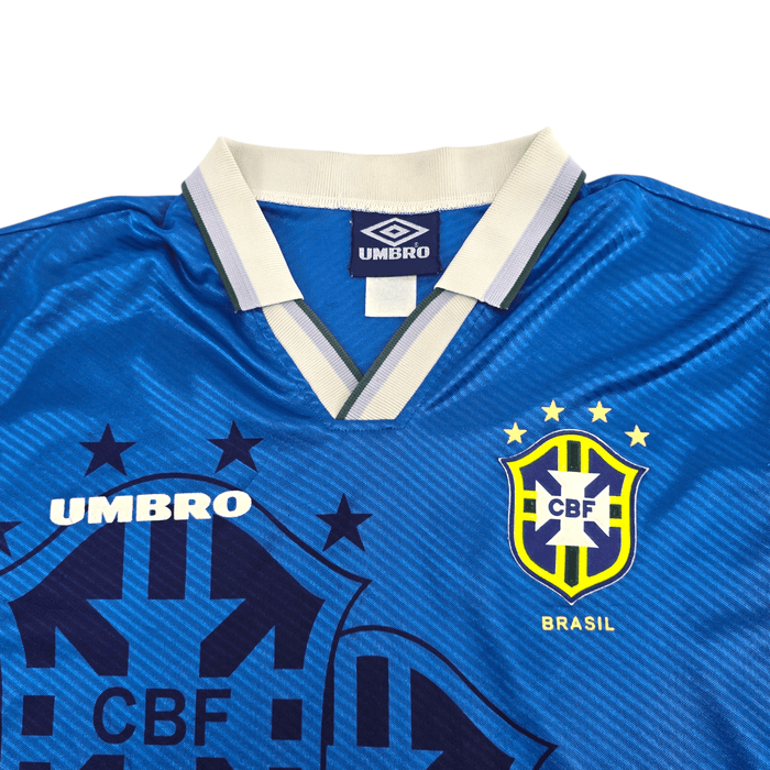 1993/94 Brazil Away Football Shirt (L) Umbro - Football Finery - FF204582