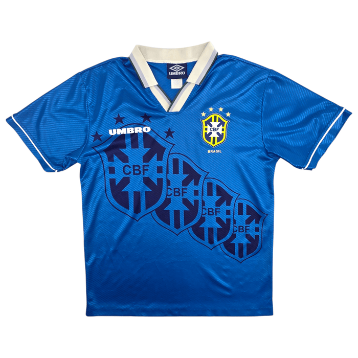 1993/94 Brazil Away Football Shirt (L) Umbro - Football Finery - FF204582