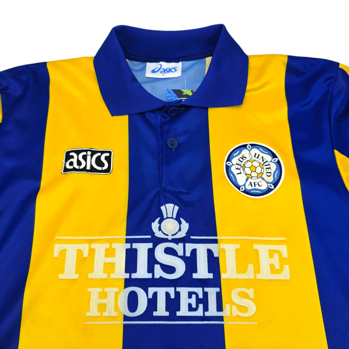 1993/95 Leeds United Away Football Shirt (M) Asics 11 Speed - Football Finery - FF301924