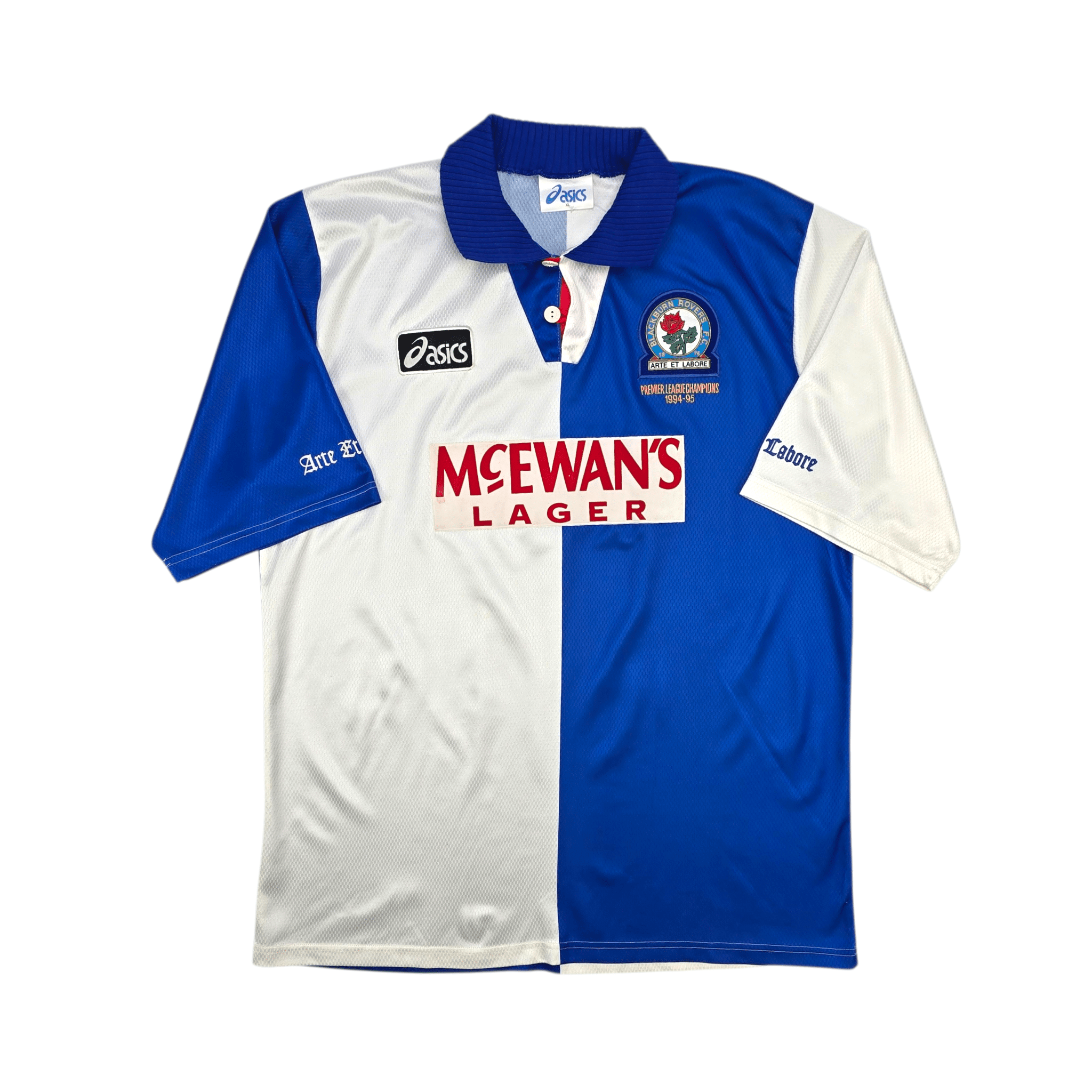 1994/95 Blackburn Rovers Home Football Shirt (XL) Asics – Football