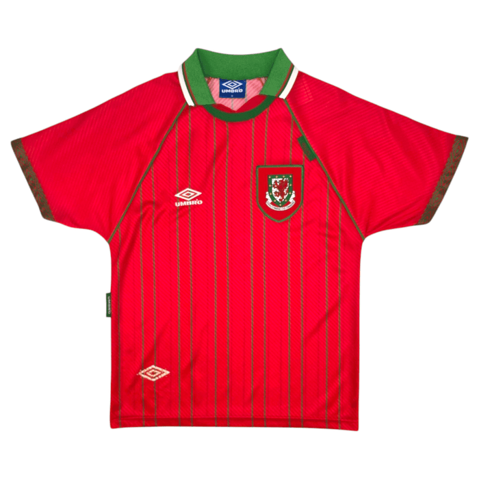 1994/96 Wales Home Football Shirt (M) Umbro - Football Finery - FF300035