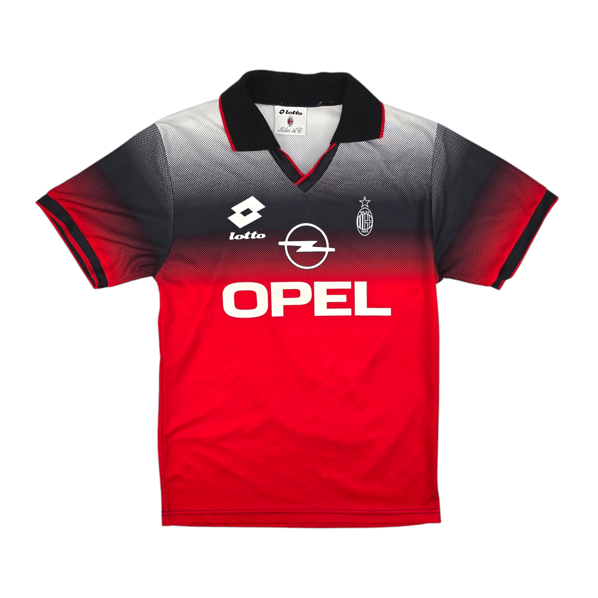 1995/96 AC Milan Training Shirt (M) Lotto – Football Finery