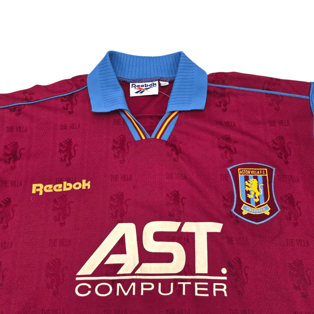 Reebok - 【新品未使用】95-97 アストンヴィラASTON VILLA FC Lサイズ 正規品95-97 Reebok Aston Villa home shirt】 - メルカリ