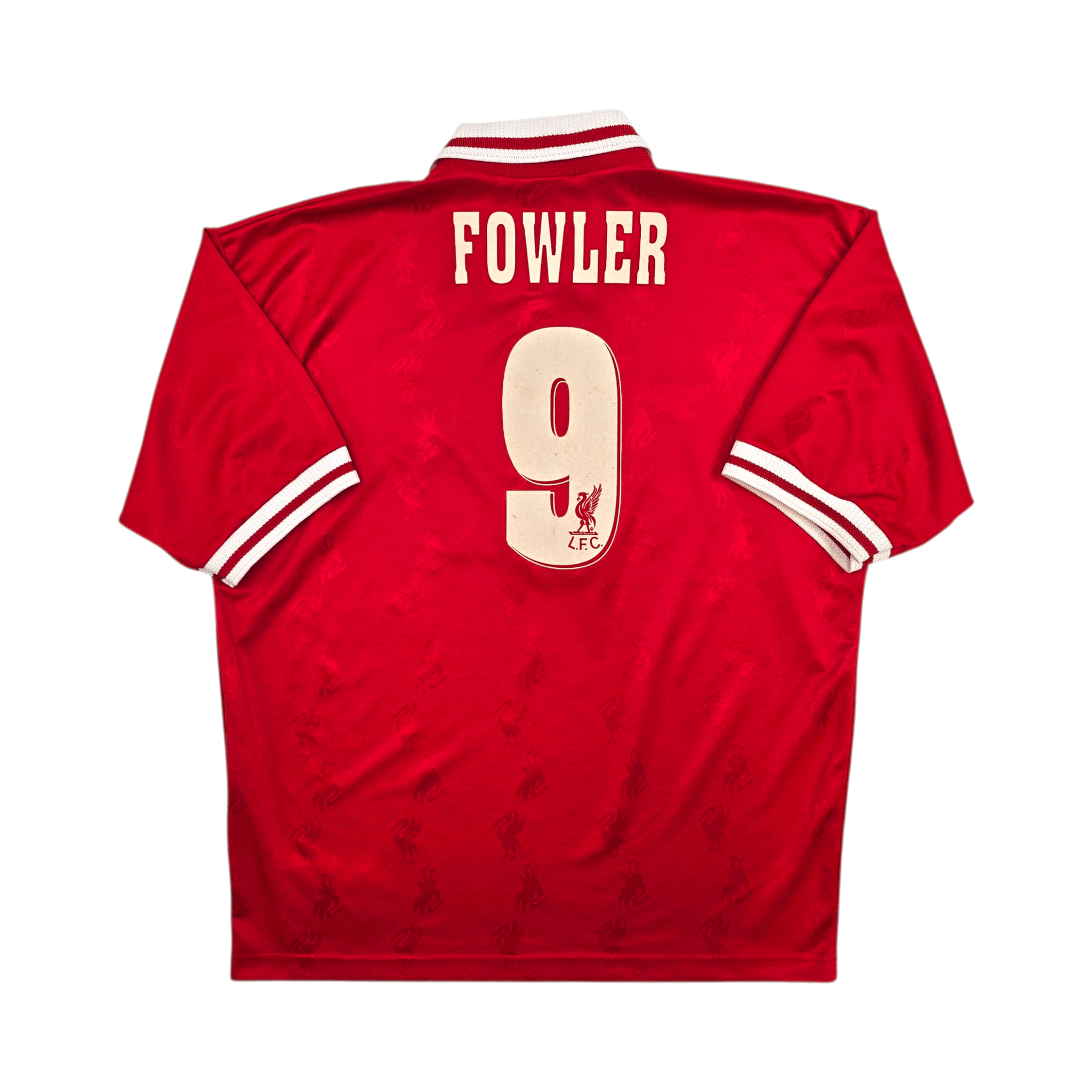 1996/98 Liverpool Home Football Shirt (L) Reebok #9 Fowler