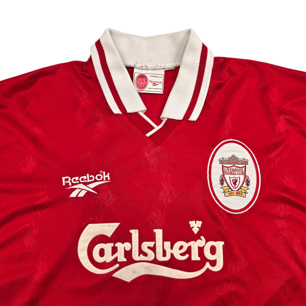 1996/98 Liverpool Home Football Shirt (L) Reebok #9 Fowler
