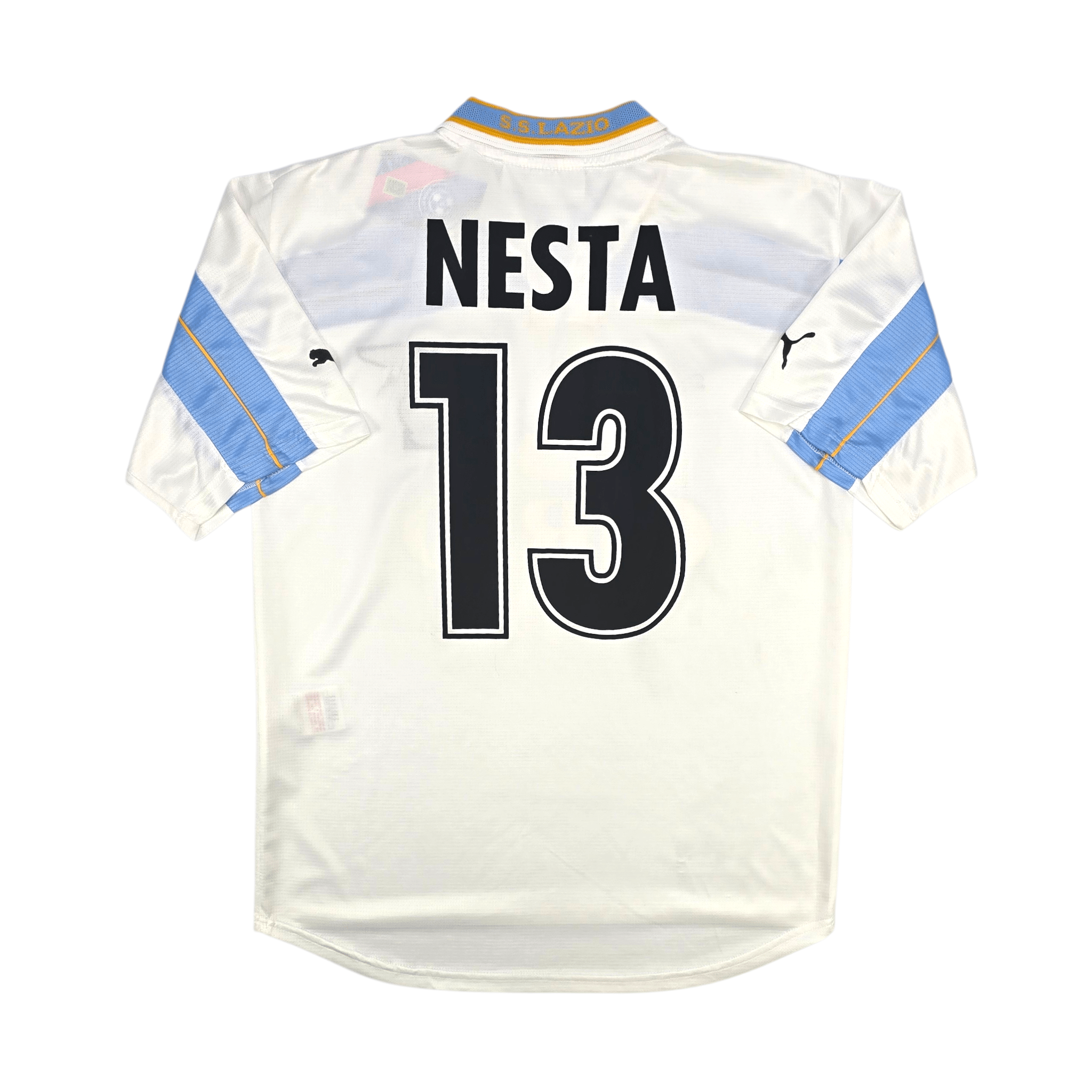 1999/00 Lazio Away Football Shirt (S) Puma #13 Nesta (Centenary