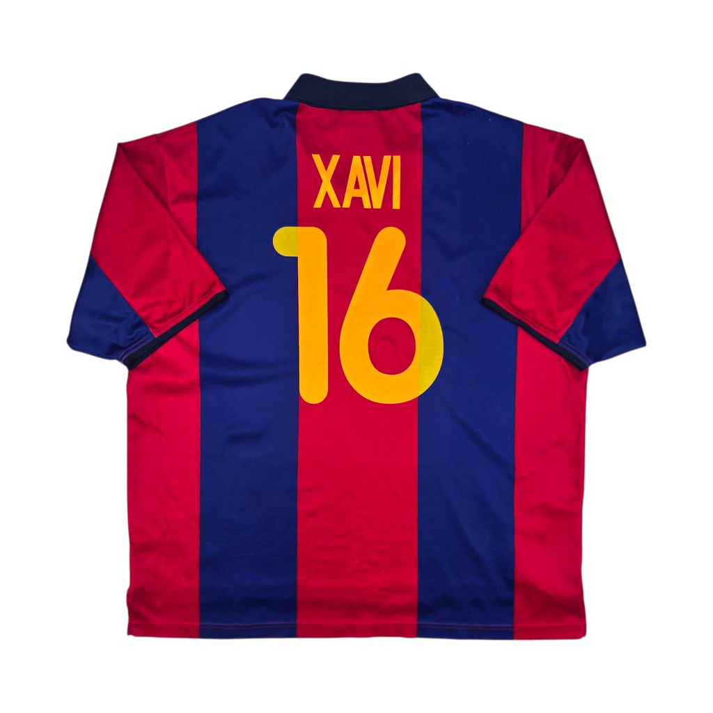 00-01 バルセロナ ホーム ユニフォーム #16 シャビ XAVI 2000/01 Barcelona Home Football Shirt (XL) Nike #16 Xavi (Basic