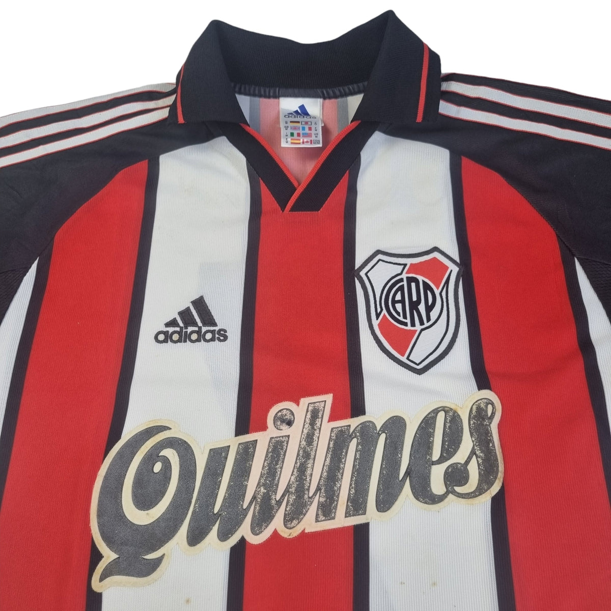 2001/02 River Plate Away Football Shirt (M) Adidas #7 Saviola - Football Finery - FF202577