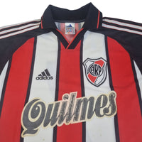2001/02 River Plate Away Football Shirt (M) Adidas #7 Saviola - Football Finery - FF202577