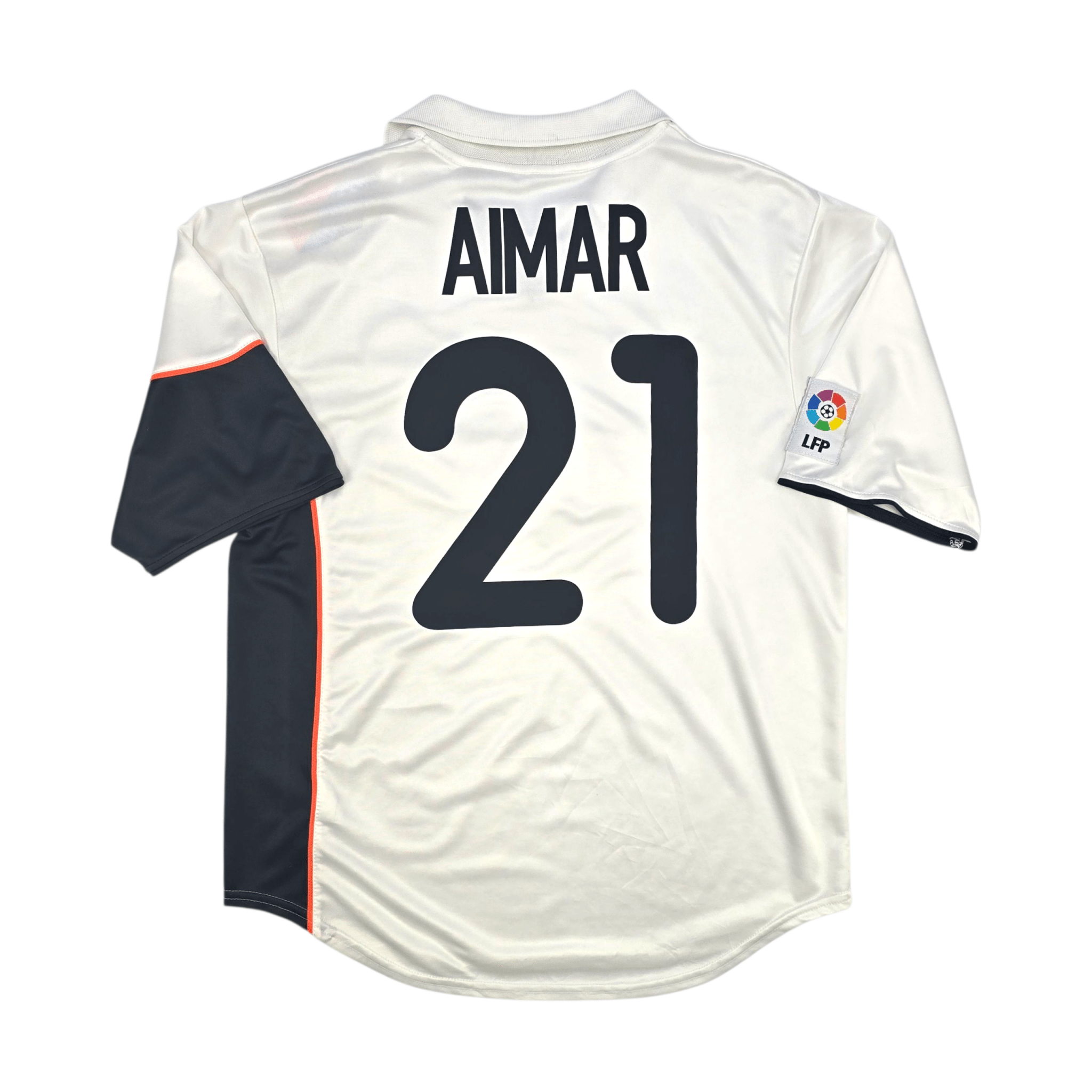 2001/02 Valencia Home Football Shirt (M) Nike #21 Aimar – Football 