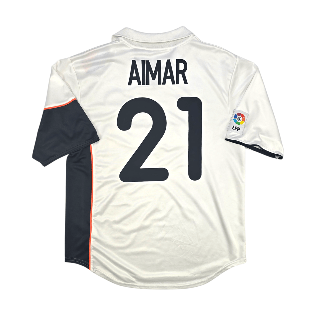 2001/02 Valencia Home Football Shirt (M) Nike #21 Aimar – Football