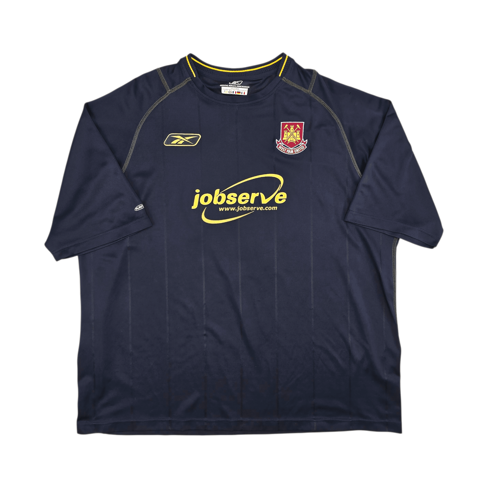 2003/04 West Ham United Away Football Shirt (3XL) Reebok