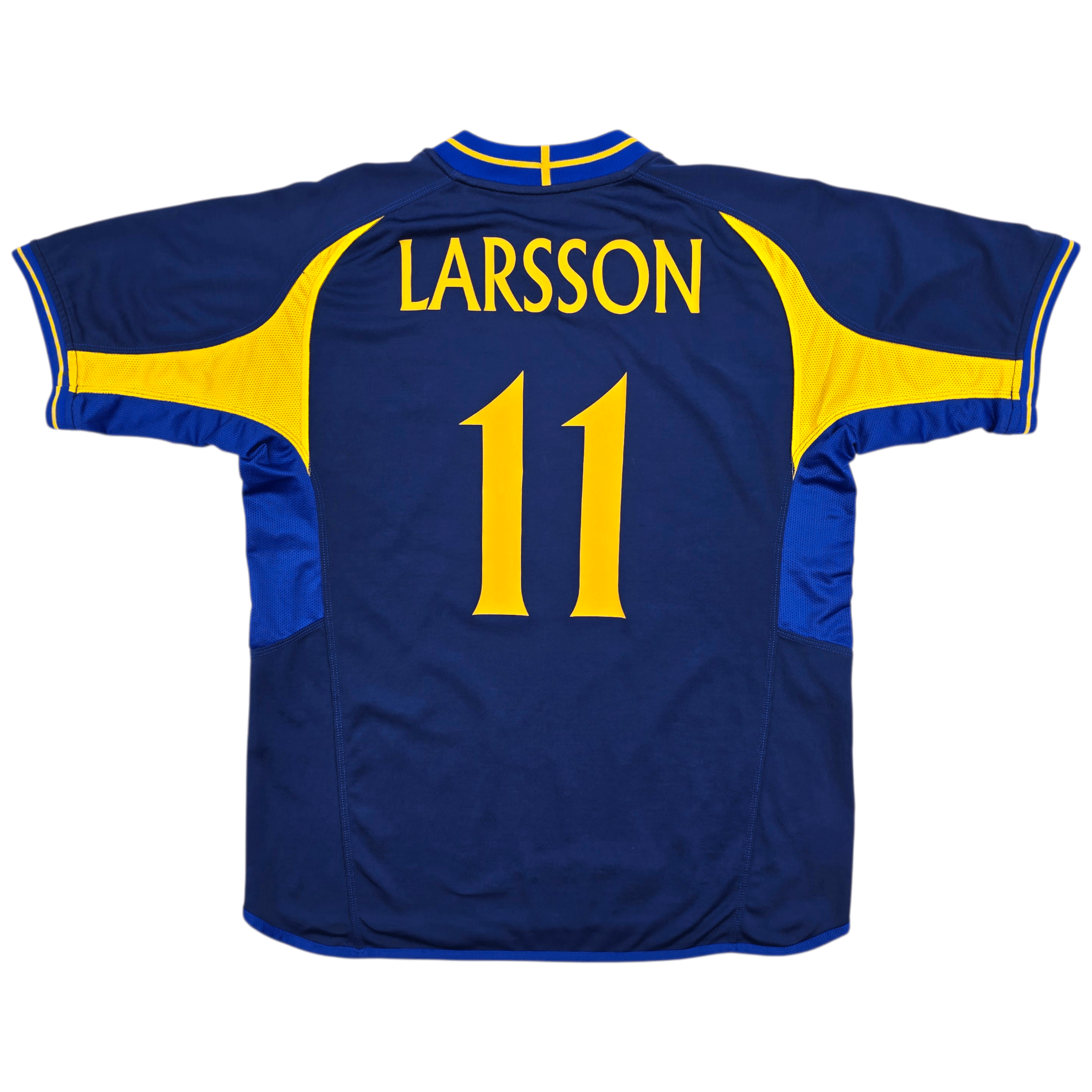 2003/05 Sweden Away Football Shirt (XL) Umbro #11 Larsson
