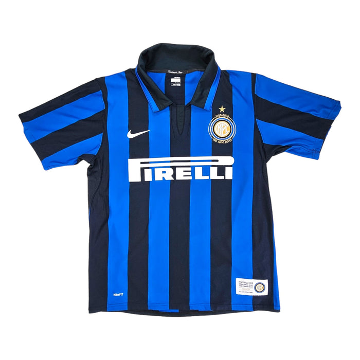 2007/08 Inter Milan Home Football Shirt (M) Nike #8 Ibrahimovic (Centenary) - Football Finery - FF203275