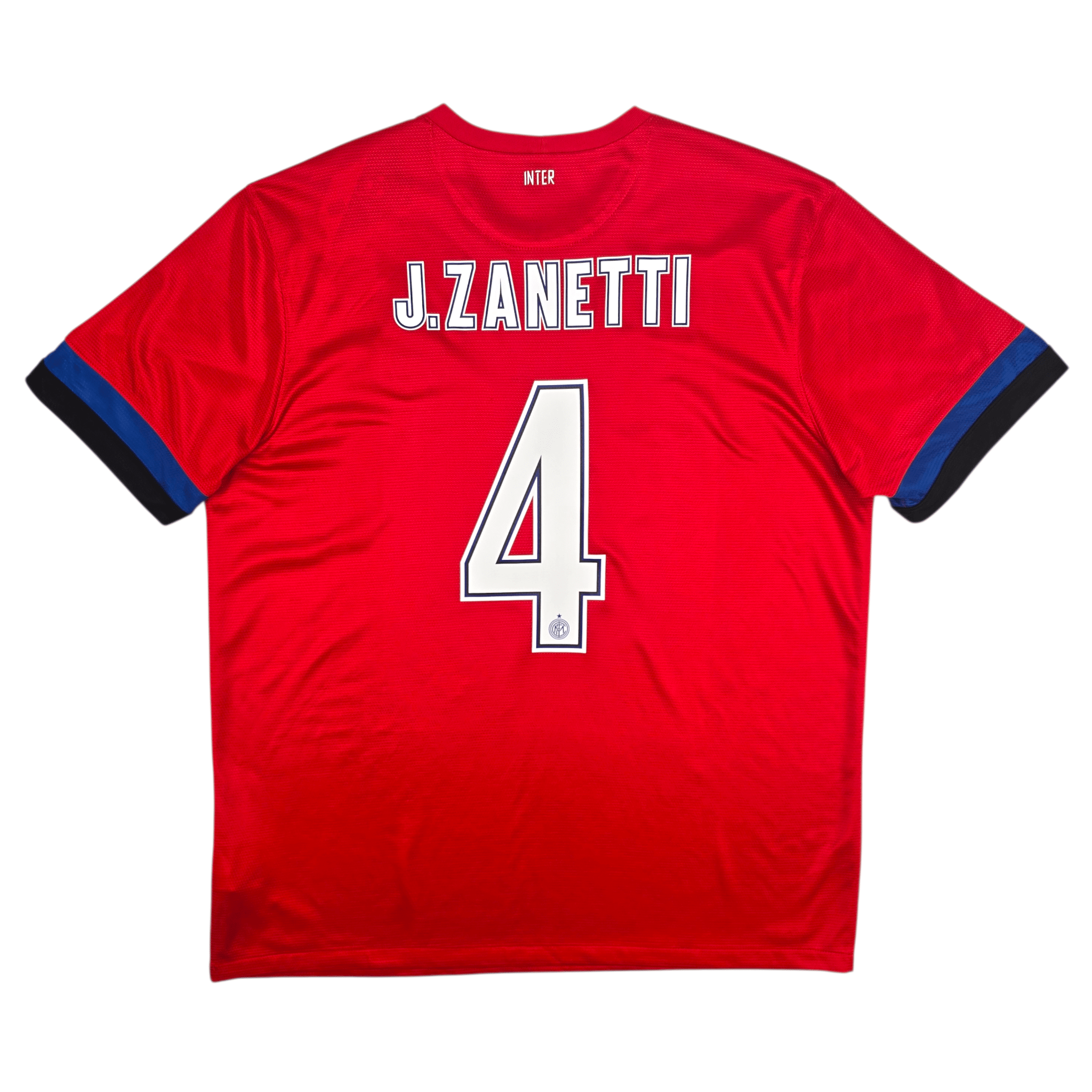 2012/13 Inter Milan Away Football Shirt (XL) Nike #4 J.Zanetti