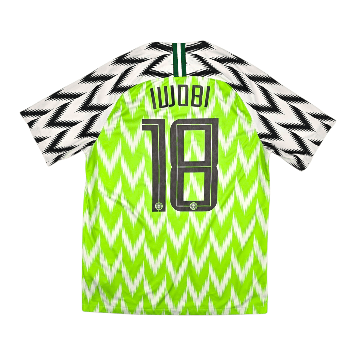 2018/20 Nigeria Home Football Shirt (M) Nike 18 Iwobi - Football Finery - FF300769