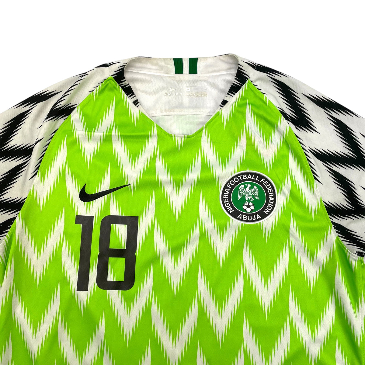 2018/20 Nigeria Home Football Shirt (M) Nike 18 Iwobi - Football Finery - FF300769