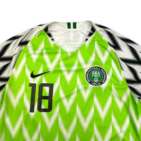 2018/20 Nigeria Home Football Shirt (M) Nike 18 Iwobi - Football Finery - FF300769
