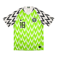 2018/20 Nigeria Home Football Shirt (M) Nike 18 Iwobi - Football Finery - FF300769
