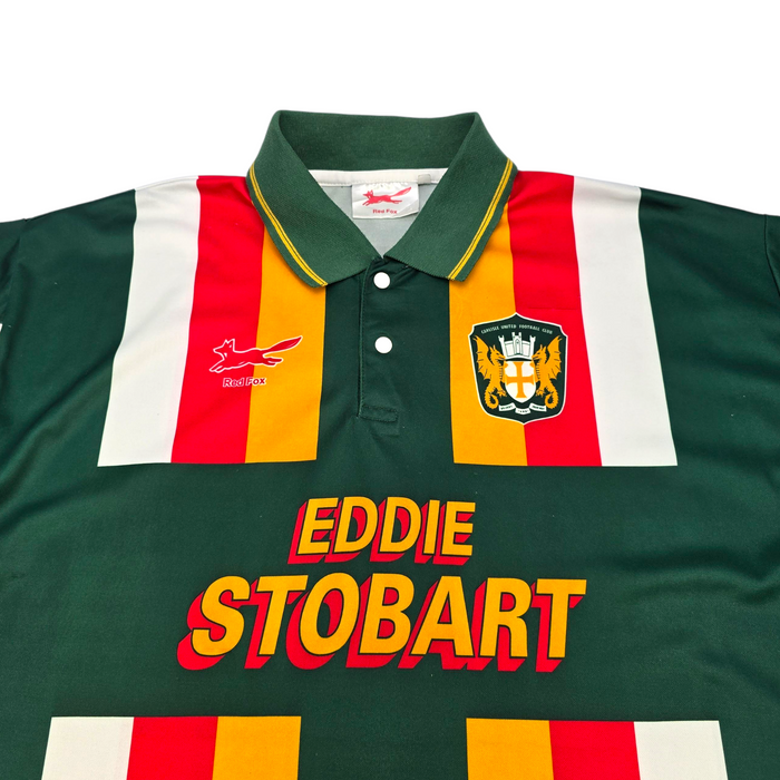 1995/97 Carlisle United Away Football Shirt (L) Red Fox