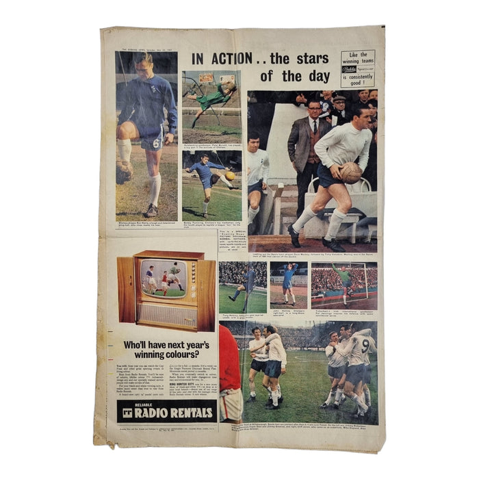 1967 Evening News & Star (Souvenir Edition) Tottenham v Chelsea - Football Finery - FF202951