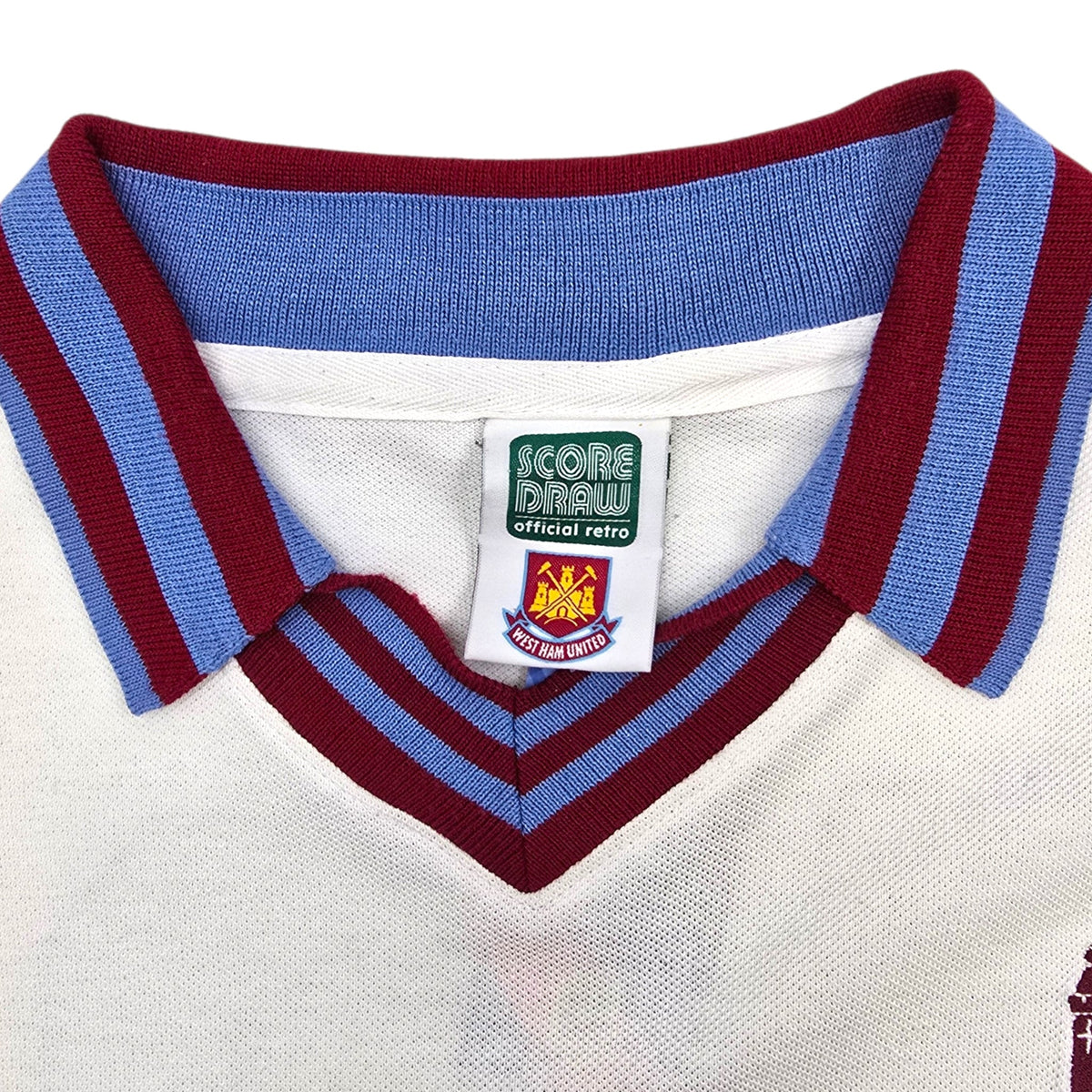 1979/80 West Ham United Away Football Shirt (XL) Score Draw 10 (Brooking) FA Cup - Football Finery - FF302995