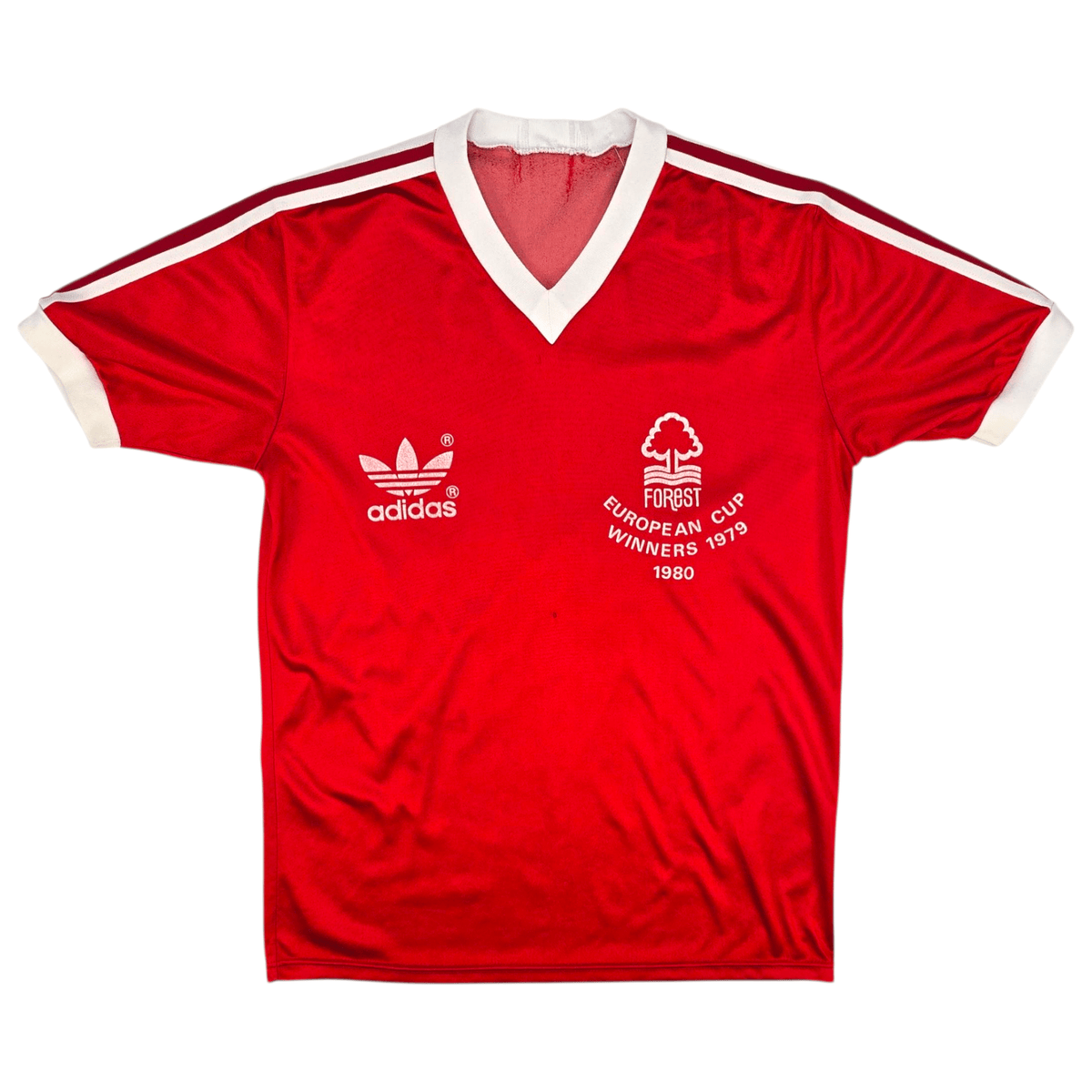 1980/81 Nottingham Forest Home Football Shirt (M) Adidas - Football Finery - FF301619