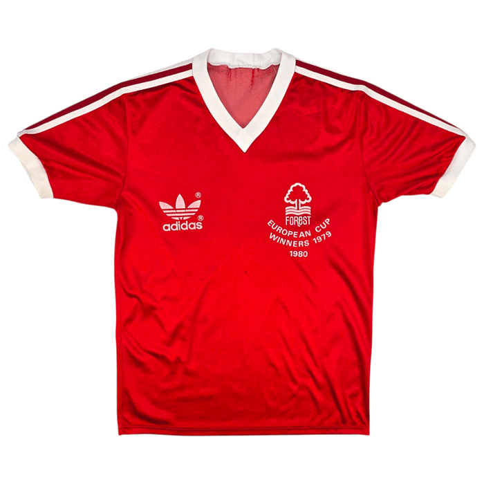 1980/81 Nottingham Forest Home Football Shirt (M) Adidas - Football Finery - FF301619