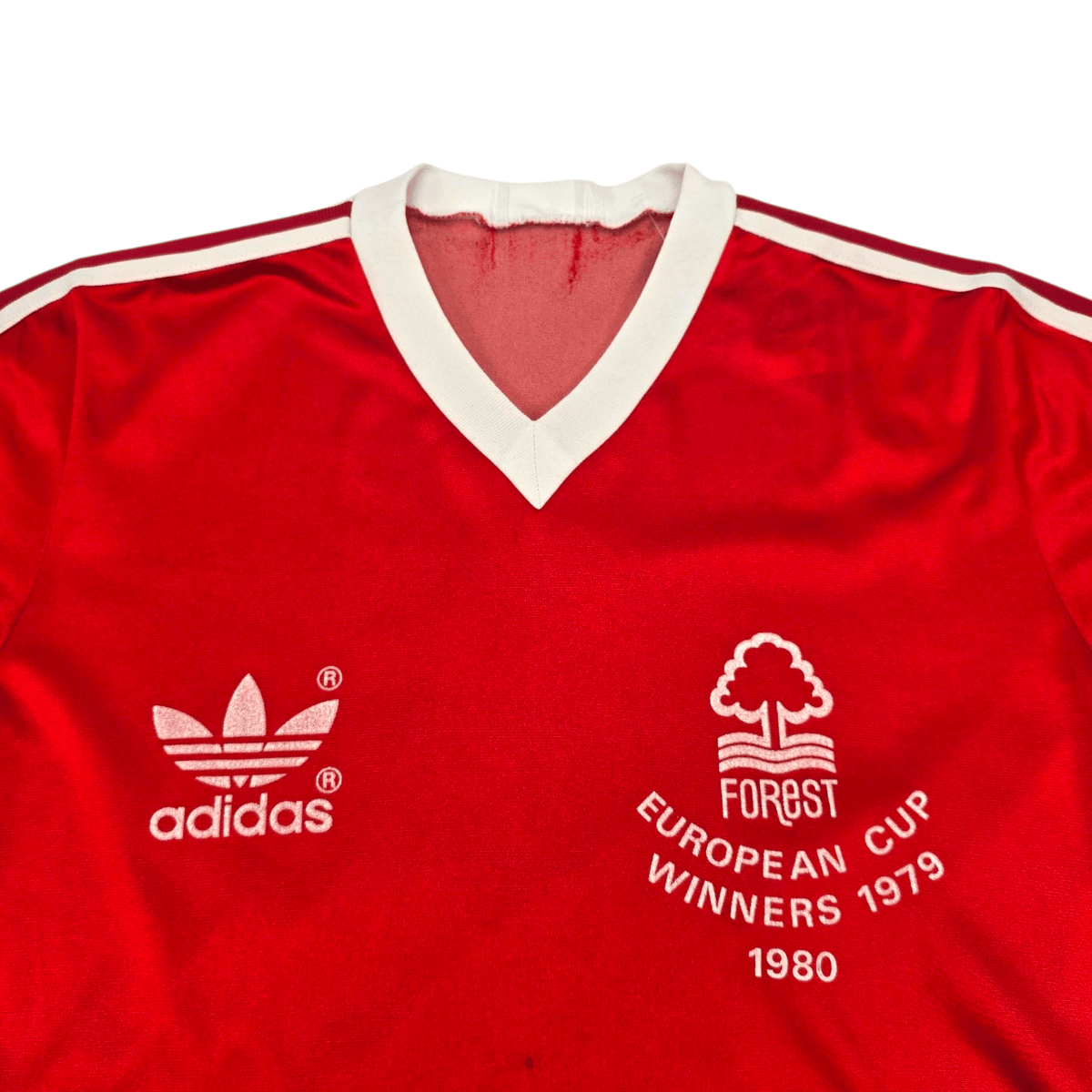 1980/81 Nottingham Forest Home Football Shirt (M) Adidas - Football Finery - FF301619
