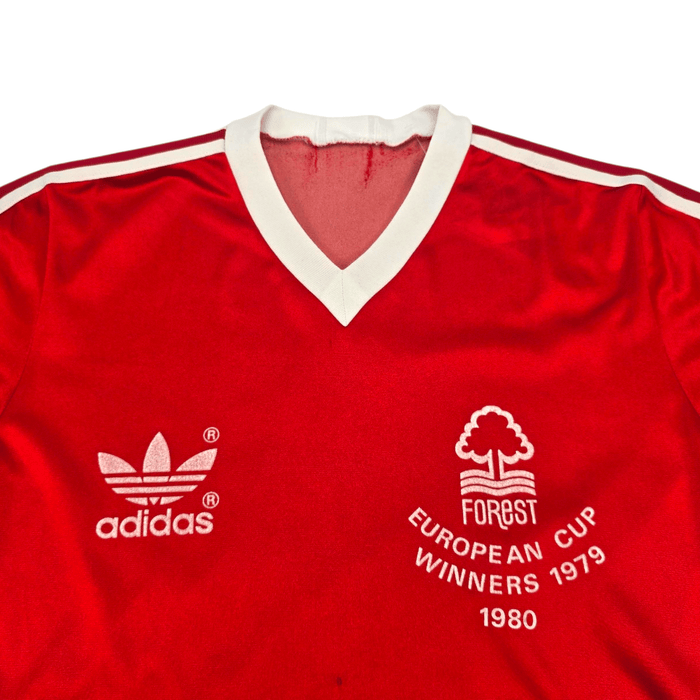 1980/81 Nottingham Forest Home Football Shirt (M) Adidas - Football Finery - FF301619