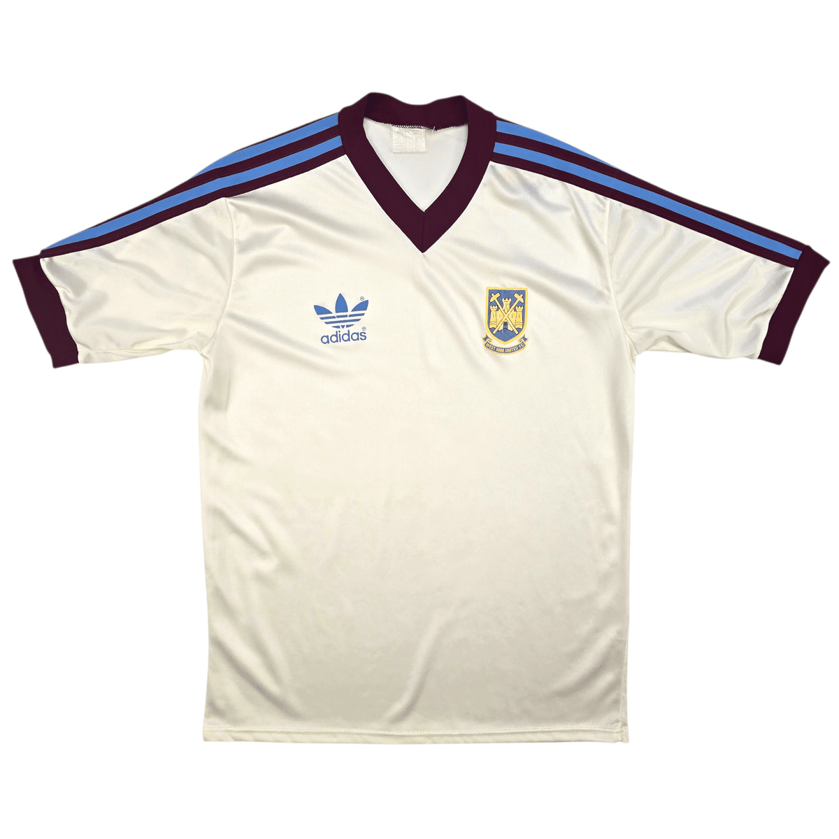 1980/82 West Ham United Away Football Shirt (M) Adidas - Football Finery - FF302999