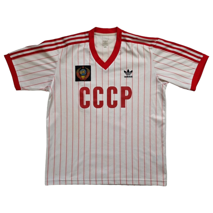 1982/83 USSR Away Football Shirt (M) Adidas Originals #11 - Football Finery - FF202736