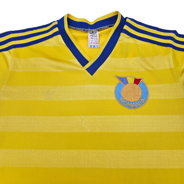1984/85 Romania Home Football Shirt (M) Adidas - Football Finery - FF203958