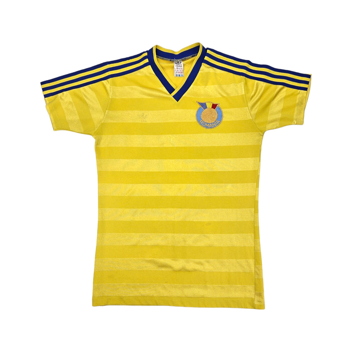 1984/85 Romania Home Football Shirt (M) Adidas - Football Finery - FF203958