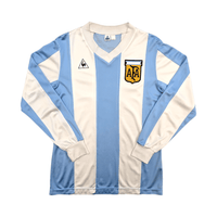 1984/86 Argentina Home Football Shirt (L) Le Coq Sportif (Upgraded Template) - Football Finery - FF303919