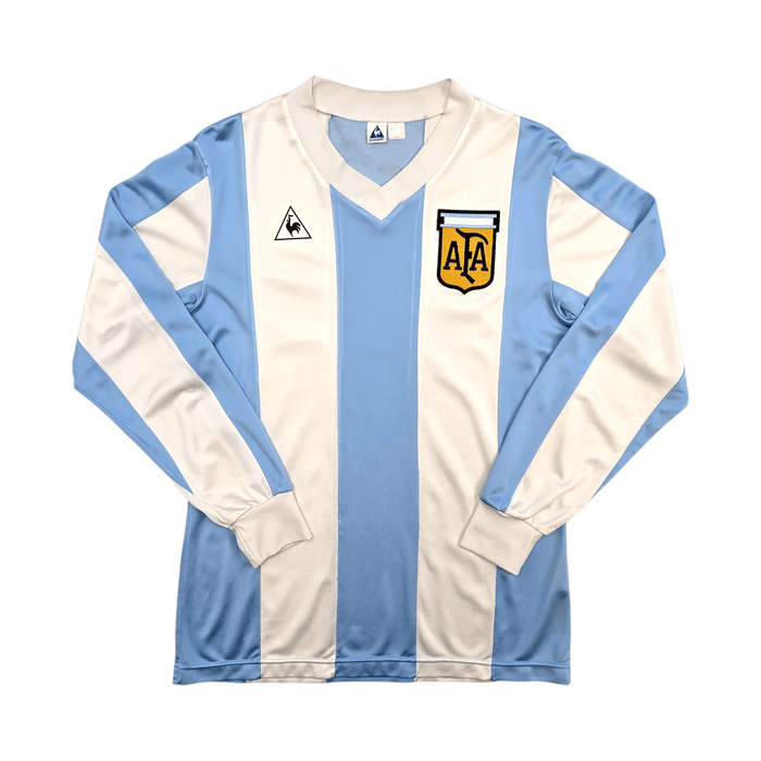 1984/86 Argentina Home Football Shirt (L) Le Coq Sportif (Upgraded Template) - Football Finery - FF303919