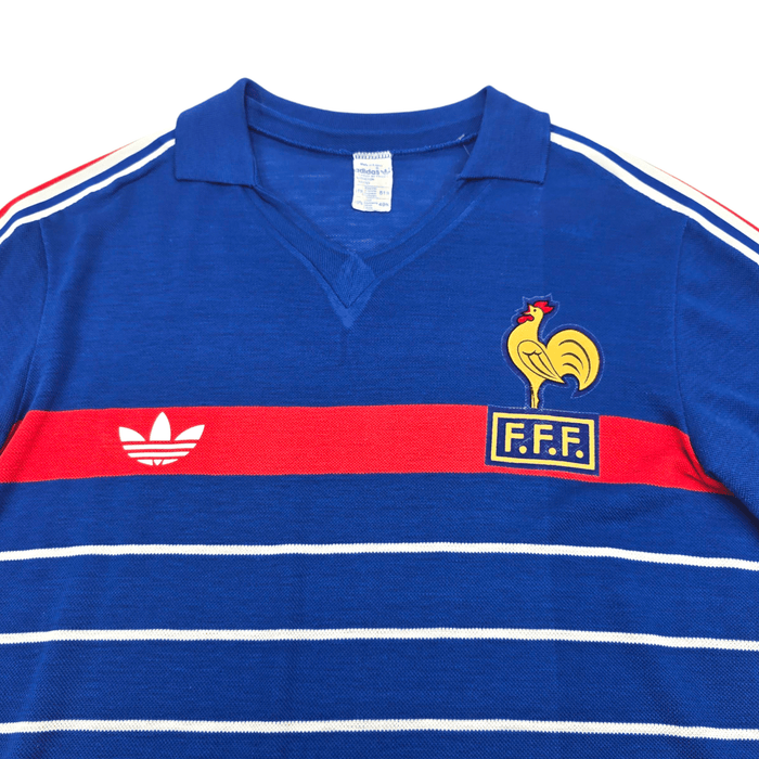 1984/86 France Home Football Shirt (M) Adidas - Football Finery - FF300102