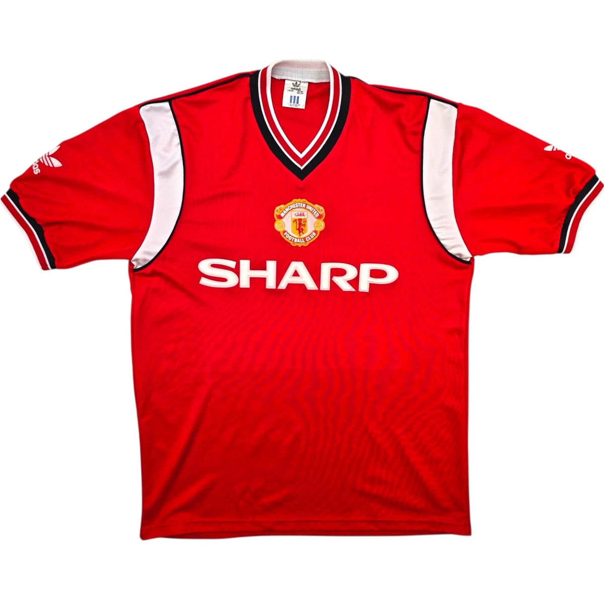 1984/86 Manchester United Home Football Shirt (L) Adidas - Football Finery - FF308113