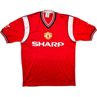 1984/86 Manchester United Home Football Shirt (L) Adidas - Football Finery - FF308113