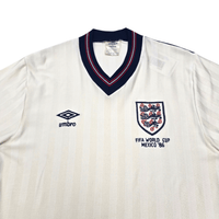 1984/87 England Home Football Shirt (M) Umbro | FIFA World Cup 1986 - Football Finery - FF305389