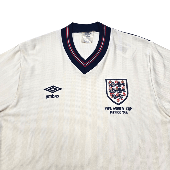 1984/87 England Home Football Shirt (M) Umbro | FIFA World Cup 1986 - Football Finery - FF305389
