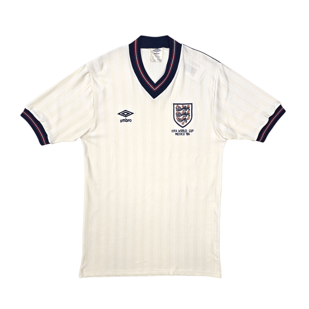 1984/87 England Home Football Shirt (M) Umbro | FIFA World Cup 1986 - Football Finery - FF305389