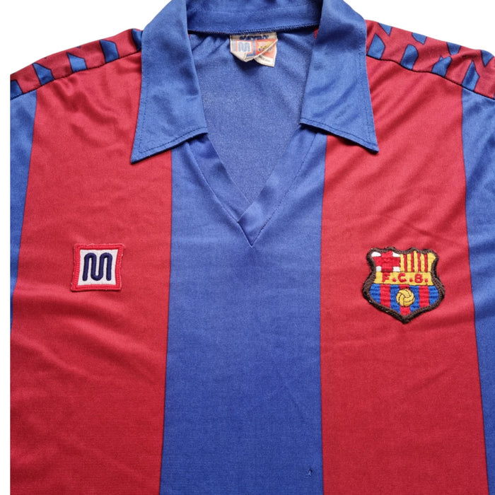 1984/89 Barcelona Home Football Shirt (M) Meyba - Football Finery - FF202675